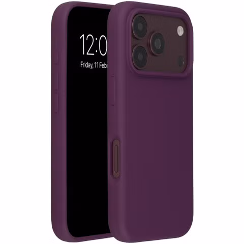 Accezz Liquid Silicone Backcover met MagSafe Apple iPhone 18 Pro / 17 Pro - Burgundy