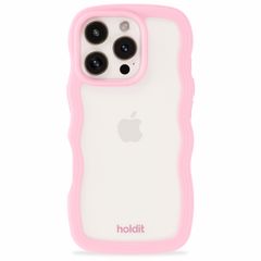 Holdit Wavy Case Apple iPhone 16 Pro Max - Transparent / Pink
