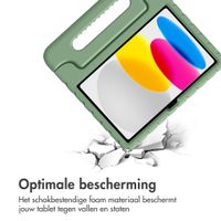 imoshion Kidsproof Backcover met handvat Apple iPad 11 (2025) 11 inch A16 / iPad 10 (2022) 10.9 inch - Olive Green