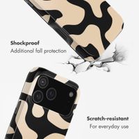 Selencia Vivid Back Cover Apple iPhone 17 Pro Max - Art Wave Black