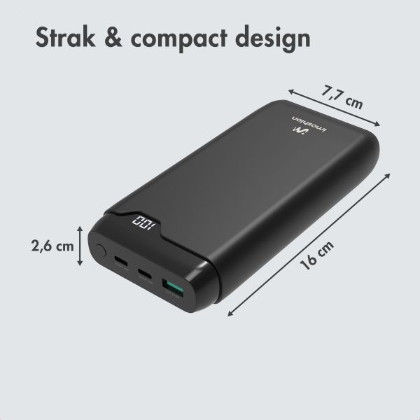 imoshion Powerbank 27.000 mAh - Quick Charge en Power Delivery - Zwart