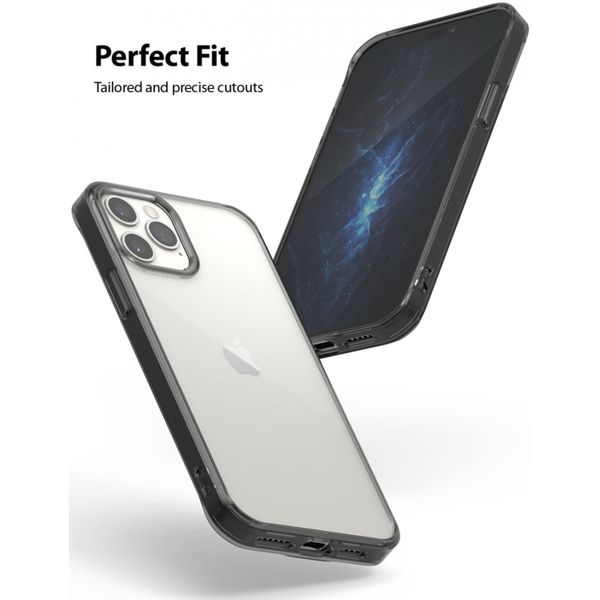 Ringke Fusion Backcover iPhone 12 (Pro) - Zwart