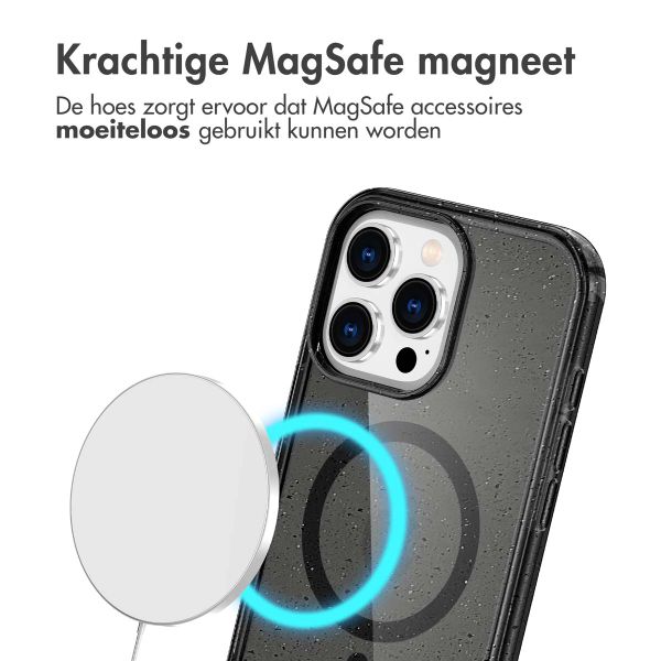 imoshion Sparkle Backcover met MagSafe Apple iPhone 16 Pro - Glitter Zwart