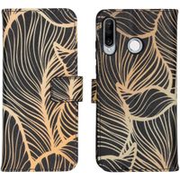 imoshion Design Softcase Bookcase Huawei P30 Lite - Golden Leaves