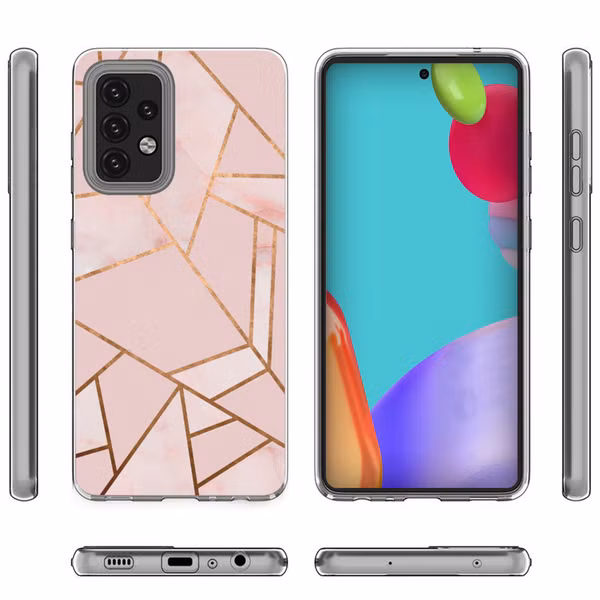 imoshion Design hoesje Samsung Galaxy A52(s) (5G/4G) - Pink Graphic