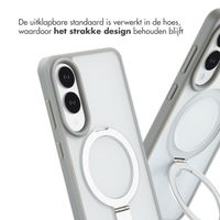 Accezz Ring Stand Backcover met MagSafe Samsung Galaxy S25 Edge - Grijs