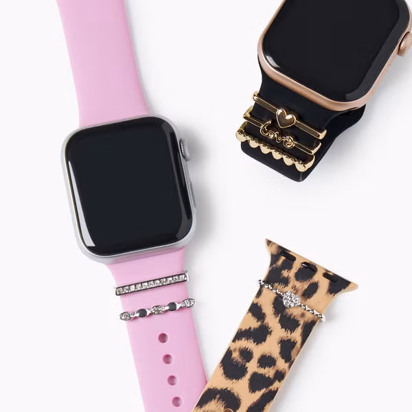 iDeal of Sweden Charms voor smartwatch bandjes - 3pack - Silver Sparkle