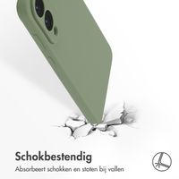 Accezz Liquid Silicone Backcover met MagSafe Samsung Galaxy S25 Edge - Cooper Green