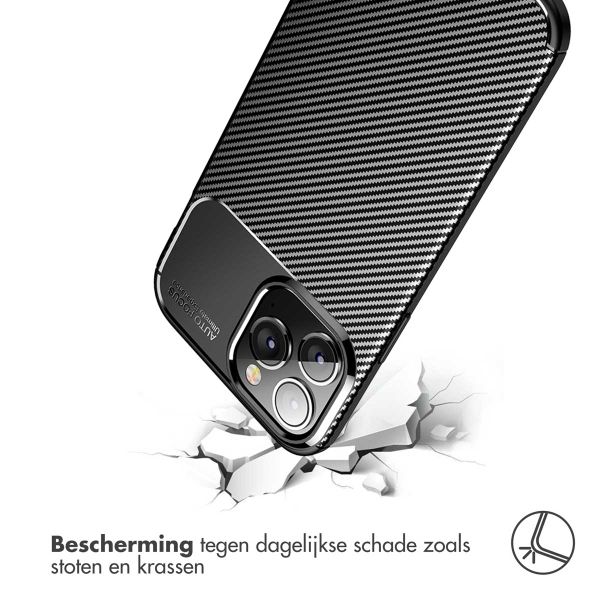 imoshion Carbon Softcase Backcover Apple iPhone 14 Pro - Zwart