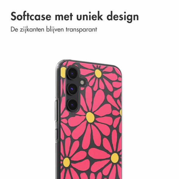 imoshion  Design hoesje Samsung Galaxy A54 - Dusty Rose Flowers Connect