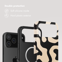 Selencia Vivid Back Cover with MagSafe Apple iPhone 17 Pro Max - Art Wave Black