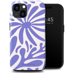 Selencia Vivid Backcover Apple iPhone 15 - Modern Bloom Sapphire Blue