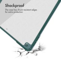 imoshion Trifold Hard Case Book Cover Apple iPad 9 (2021) 10.2 inch / iPad 8 (2020) 10.2 inch / iPad 7 (2019) 10.2 inch - Green