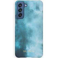 Selencia Maya Fashion Backcover Samsung Galaxy S21 FE - Air Blue