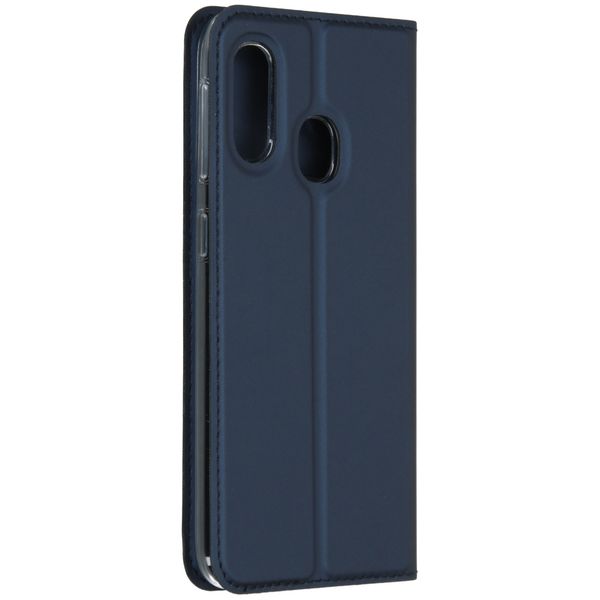 Dux Ducis Slim Softcase Bookcase Samsung Galaxy A20e - Donkerblauw