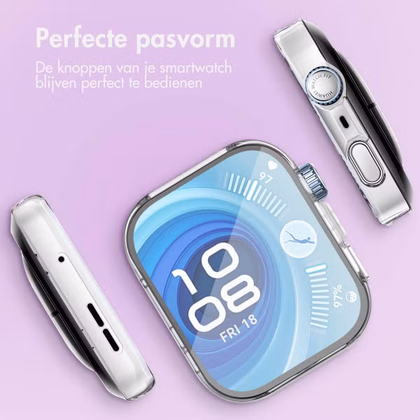 imoshion Full Cover Hardcase Huawei Watch Fit 4 Pro - Transparant