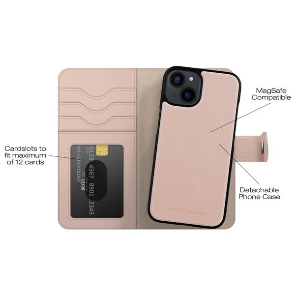 iDeal of Sweden Magnet Wallet+ Bookcase Apple iPhone 17e / 16e / 15 / 14 / 13 - Pink