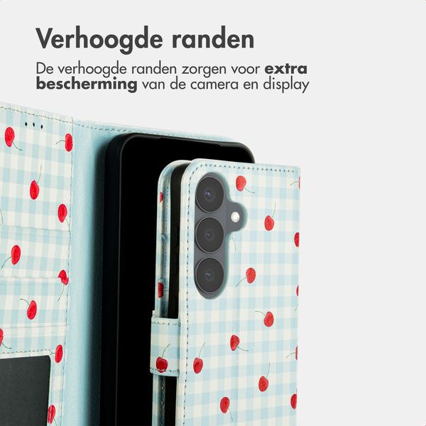imoshion Design Bookcase Samsung Galaxy S26 - Cherry Check