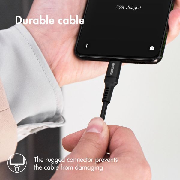 Accezz USB-C naar USB-C kabel Samsung Galaxy S23 Plus - 1 meter - Zwart