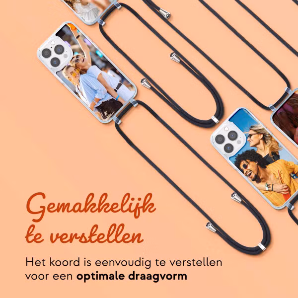 Ontwerp je eigen MagSafe Backcover met afneembaar koord Apple iPhone 14 Pro Max - Transparant