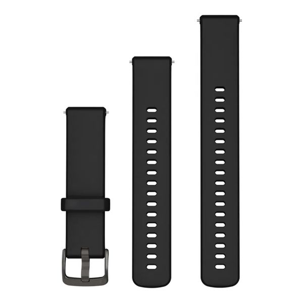 Garmin Siliconen bandje  - Garmin 22 mm aansluiting - Black / Slate