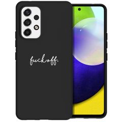 imoshion Design hoesje Samsung Galaxy A53 - Fuck Off - Zwart