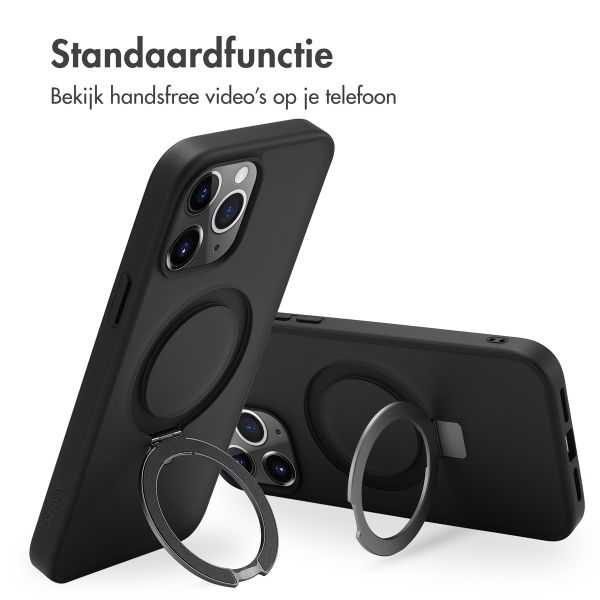 Accezz Ring Stand Backcover met MagSafe Apple iPhone 13 Pro Max - Zwart