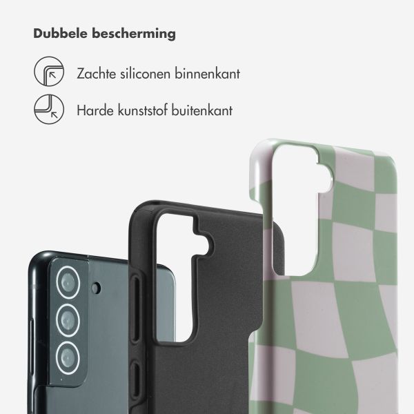 Selencia Vivid Backcover Samsung Galaxy S21 FE - Groovy Sage Green