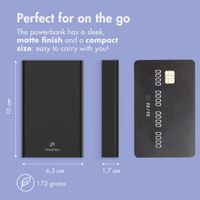 imoshion Ultra Series Aluminium Powerbank 10,000 mAh - Quick Charge and Power Delivery - Black