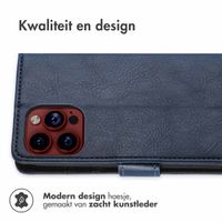 imoshion Luxe Bookcase Apple iPhone 15 Pro - Donkerblauw