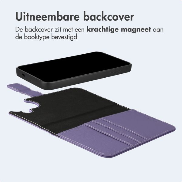 imoshion Uitneembare 2-in-1 Luxe Bookcase Samsung Galaxy S25 FE - Paars