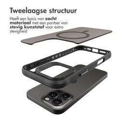 imoshion Rugged Hybrid Carbon Case met MagSafe Apple iPhone 16 Pro Max - Zwart