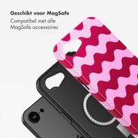 Selencia Vivid Backcover met MagSafe Apple iPhone 16e - Wave Vibes Lipstick