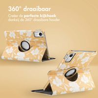 imoshion 360° Draaibare Design Bookcase Xiaomi Redmi Pad SE - Yellow Flowers