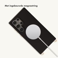 Selencia Rivièra MagSafe Backcover met afneembare haakjes Samsung Galaxy S24 Ultra - Velvet Black