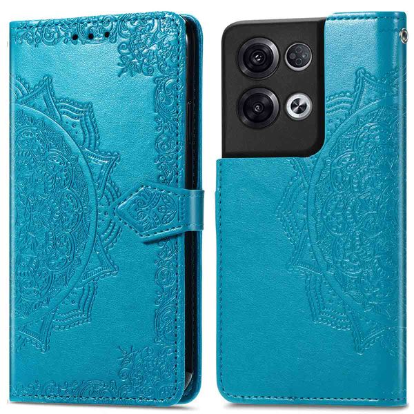 imoshion Mandala Bookcase Oppo Reno 8 Pro 5G - Turquoise