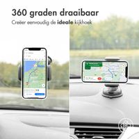 imoshion Telefoonhouder auto - Verstelbaar - Dashboard of voorruit - Zwart