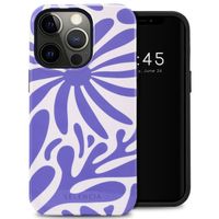 Selencia Vivid Tough Backcover iPhone 13 Pro - Modern Bloom Sapphire Blue