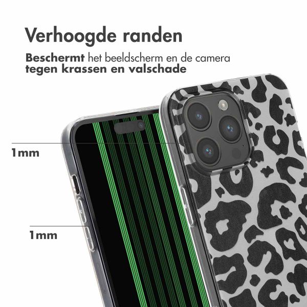 imoshion Design hoesje iPhone 15 Pro Max - Luipaard / Zwart