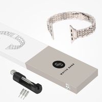 Selencia Slim Steel Jubilee Inspired Link Band Apple Watch | 38/40/41/42 mm - Starlight