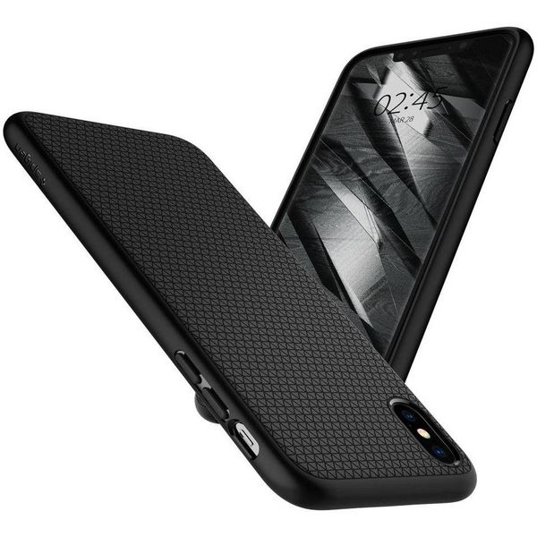 Spigen Liquid Air™ Backcover Apple iPhone X / Xs - Zwart