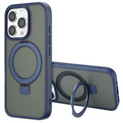 Accezz Ring Stand Backcover met MagSafe Apple iPhone 16 Pro - Blauw
