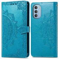 imoshion Mandala Bookcase Motorola Moto G51 - Turquoise