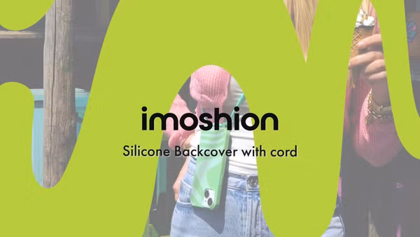 imoshion Siliconen design hoesje met koord Apple iPhone 13 Pro - Butterfly