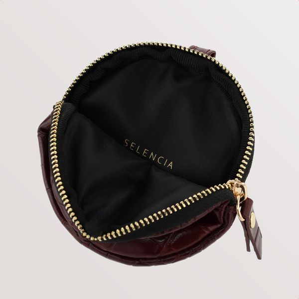 Selencia Nova Mini Pouch - Croco Burgundy