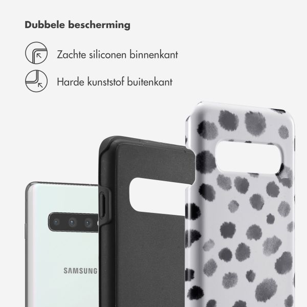 Selencia Vivid Tough Backcover Samsung Galaxy S10 - Trendy Leopard