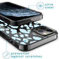 imoshion Design hoesje iPhone 12 (Pro) - Luipaard - Blauw