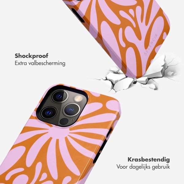 Selencia Vivid Tough Backcover iPhone 13 Pro - Modern Bloom Pink