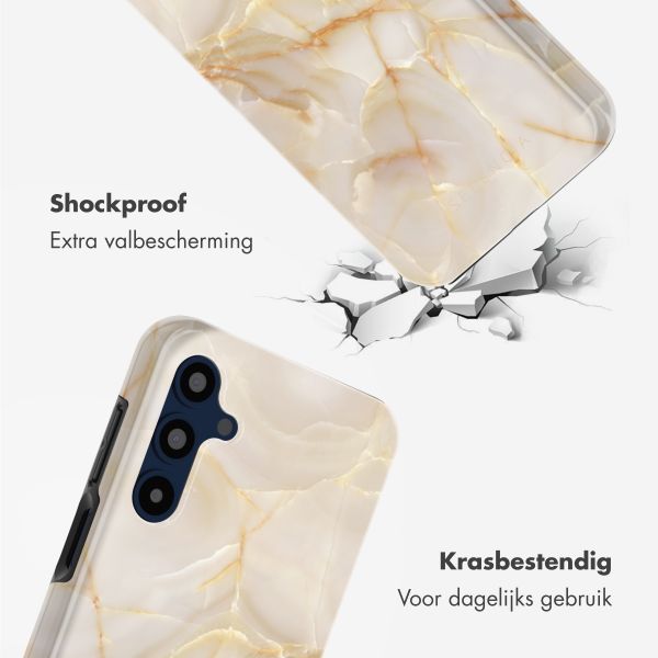 Selencia Vivid Tough Backcover Samsung Galaxy A16 - Golden Beige Marble