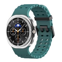 imoshion Ocean Siliconenband Samsung Galaxy Watch 8 (40/44mm) / Classic (46mm) - Donkergroen
